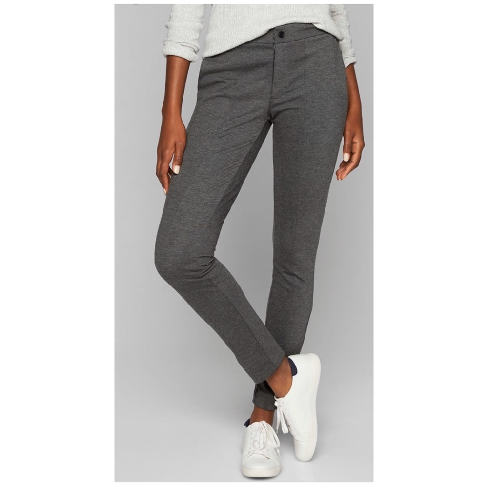 Athleta Charcoal Straight Leg Pants
